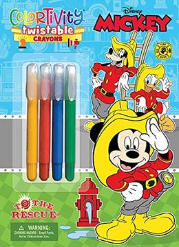 portada Disney Mickey: To the Rescue! Colortivity (Twistable Crayons) (en Inglés)