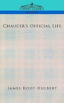 portada chaucer's official life (en Inglés)