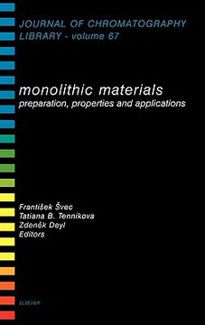 portada monolithic materials: preparation, properties and applications (in English)