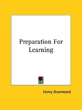 portada preparation for learning (en Inglés)