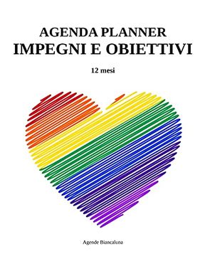 portada Agenda Planner Impegni e Obiettivi. 12 Mesi (in Italian)