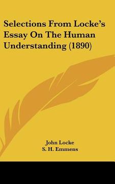 portada selections from locke's essay on the human understanding (1890) (en Inglés)