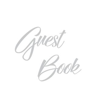 portada Silver Guest Book, Weddings, Anniversary, Party's, Special Occasions, Memories, Christening, Baptism, Wake, Funeral, Visitors Book, Guests Comments, V (in English)