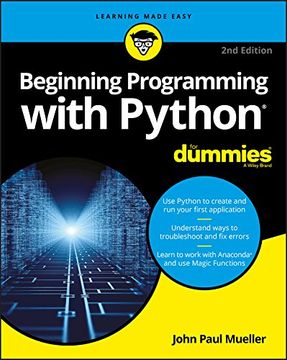 portada Beginning Programming With Python for Dummies, 2nd Edition 