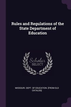 portada Rules and Regulations of the State Department of Education (in English)
