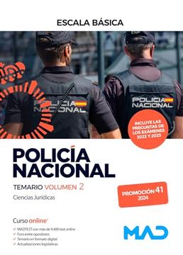 portada Policia Nacional Escala Basica Promocion 41. Temario Volumen 2 (in Spanish)