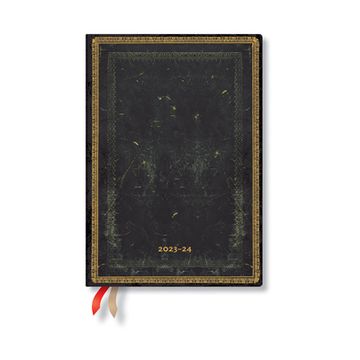 portada Paperblanks | 2024 Arabica | old Leather Collection | 18-Month | Midi | Horiztonal | Elastic Band Closure | 208 pg | 80 gsm (in English)