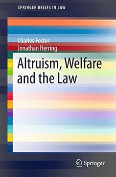 portada Altruism, Welfare and the law (Springerbriefs in Law) (en Inglés)