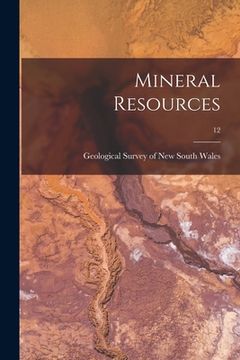 portada Mineral Resources; 12 (en Inglés)