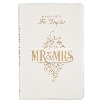 portada Gift Book Mr. & Mrs. White Faux Leather (en Inglés)