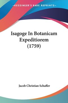 portada Isagoge In Botanicam Expeditiorem (1759) (en Latin)