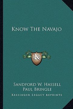 portada know the navajo (en Inglés)