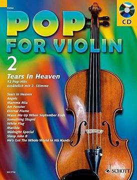 portada Pop For Violin. Tears in Heaven. Band 2: 1-2 Violinen. Ausgabe mit CD