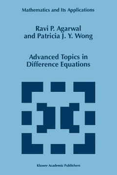 portada advanced topics in difference equations (en Inglés)