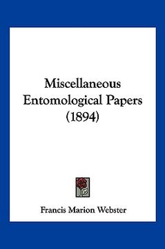 portada miscellaneous entomological papers (1894) (en Inglés)