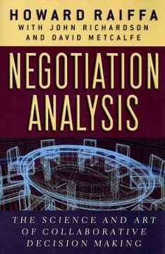 portada Negotiation Analysis: The Science and art of Collaborative Decision Making (en Inglés)