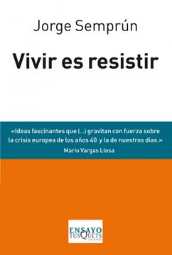 portada Vivir es Resistir: Tres Conferencias y una Conversación