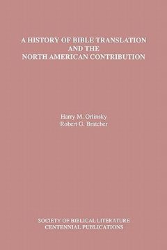portada a history of bible translation and the north american contribution (en Inglés)