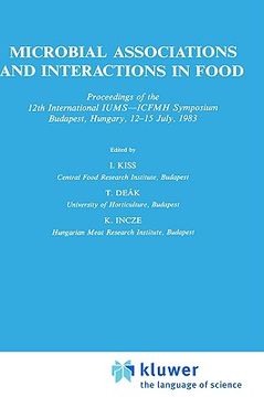 portada microbial associations and interactions in food (en Inglés)