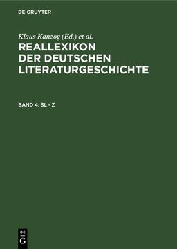 portada Reallexikon der Deutschen Literaturgeschichte: Sl - z (en Alemán)