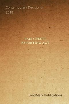 portada Fair Credit Reporting Act (en Inglés)