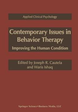 portada Contemporary Issues in Behavior Therapy: Improving the Human Condition (en Inglés)