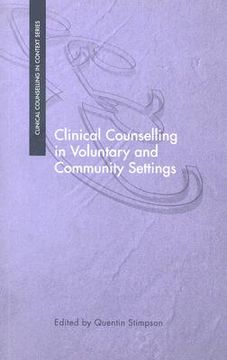 portada Clinical Counselling in Voluntary and Community Settings (en Inglés)