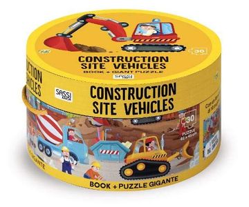 portada Construction Site Vehicles. Ediz. A Colori. Con Puzzle (Sassi Junior) (in English)