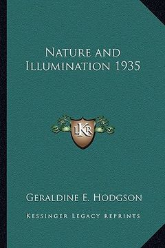 portada nature and illumination 1935 (in English)