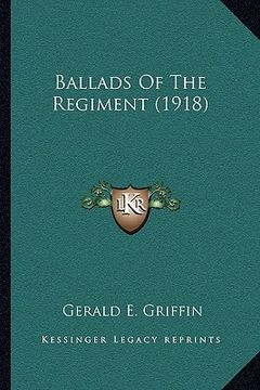 portada ballads of the regiment (1918) (en Inglés)