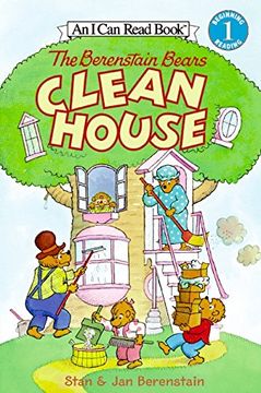 portada The Berenstain Bears Clean House [With Stickers] (i can Read Level 1) (en Inglés)