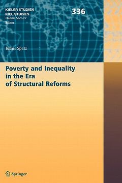 portada poverty and inequality in the era of structural reforms: the case of bolivia (en Inglés)