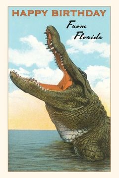 portada Vintage Journal Happy Birthday from Florida, Alligator (en Inglés)