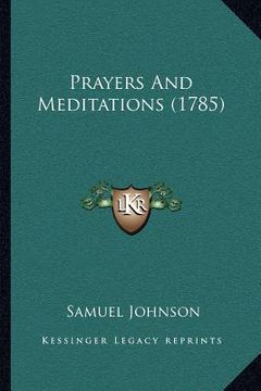 portada prayers and meditations (1785) (en Inglés)