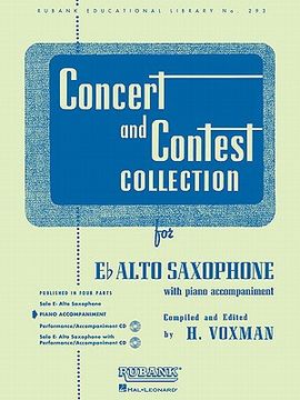 portada concert and contest collection for eb alto saxophone: piano accompaniment