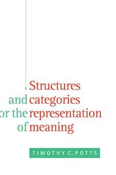 portada Structures and Categories for the Representation of Meaning (en Inglés)
