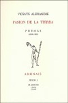 portada Pasión de la tierra (Adonáis. Poesía) (in Spanish)