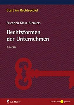 portada Rechtsformen der Unternehmen (Start ins Rechtsgebiet) (en Alemán)