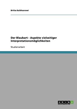 portada Der Blaubart - Aspekte vielseitiger Interpretationsmöglichkeiten (German Edition)