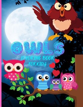 portada Owls Coloring Book for Kids (en Inglés)