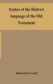 portada Syntax of the Hebrew language of the Old Testament (in English)