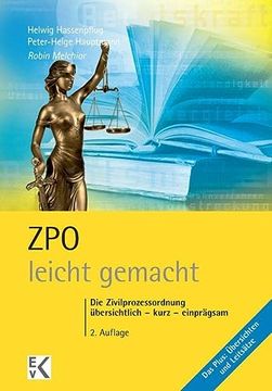 portada Zpo - Leicht Gemacht: Die Zivilprozessordnung: Übersichtlich - Kurz - Einprägsam (en Alemán)