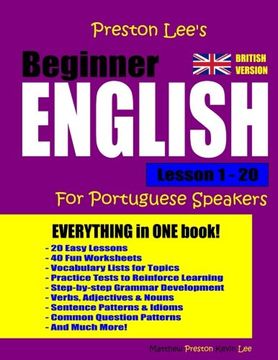 portada Preston Lee's Beginner English Lesson 1 - 20 For Portuguese Speakers (British)