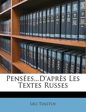 portada Pensées...d'Après Les Textes Russes (en Francés)