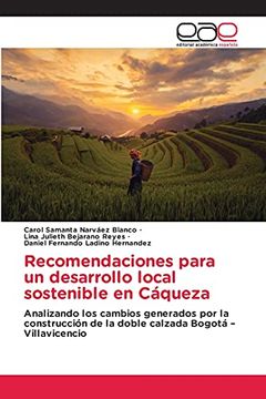 portada Recomendaciones Para un Desarrollo Local Sostenible en Caqueza
