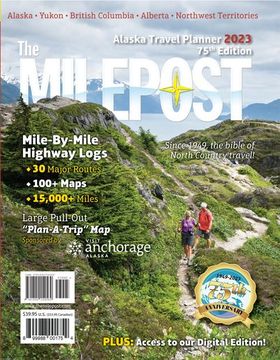 portada Milepost 2023: Alaska Travel Planner (en Inglés)