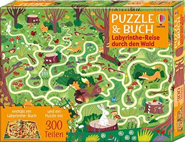 portada Puzzle & Buch: Labyrinthe-Reise Durch den Wald (en Alemán)