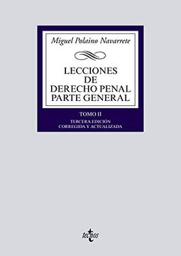 portada Lecciones de Derecho Penal Parte General: Tomo ii (Derecho - Biblioteca Universitaria de Editorial Tecnos)
