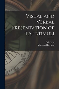 portada Visual and Verbal Presentation of TAT Stimuli (en Inglés)