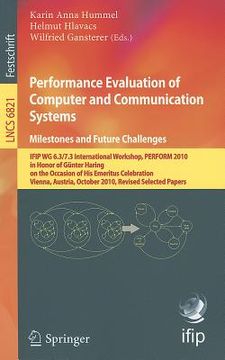 portada performance evaluation of computer and communication systems. milestones and future challenges